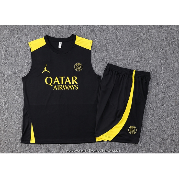 Fato de Treino
 Paris Saint-Germain Jordan 23/24 Sin Mangas Preto
